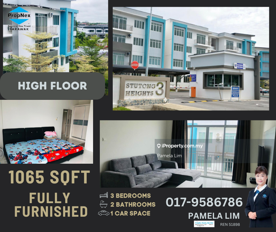 Pangsapuri untuk Disewa di Stutong Heights 3 oleh Pamela Lim - iProperty.com.my