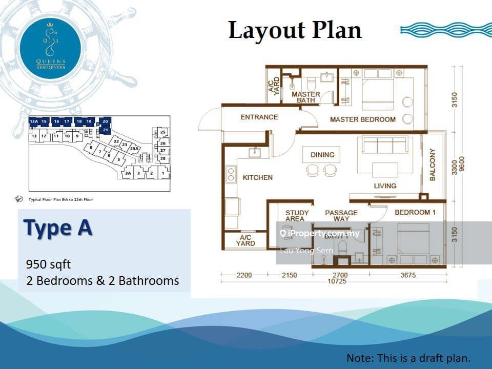 Kondominium untuk Dijual di Queens Residences Q3 @ Queens Waterfront oleh Lau Yong Sern - iProperty.com.my