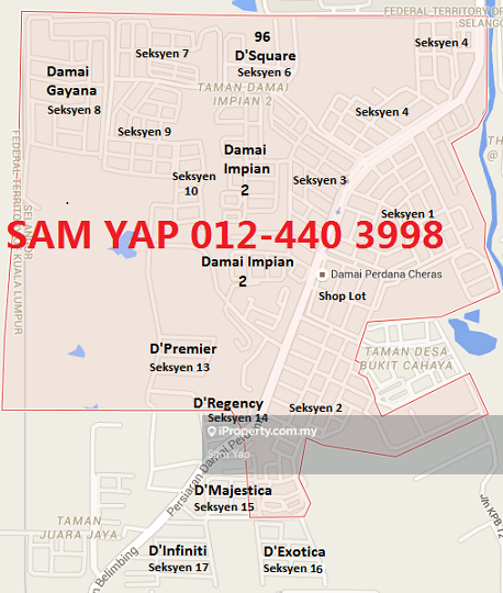 Townhouse for Rent in Bandar Damai Perdana, Cheras by Sam Yap - iProperty.com.my