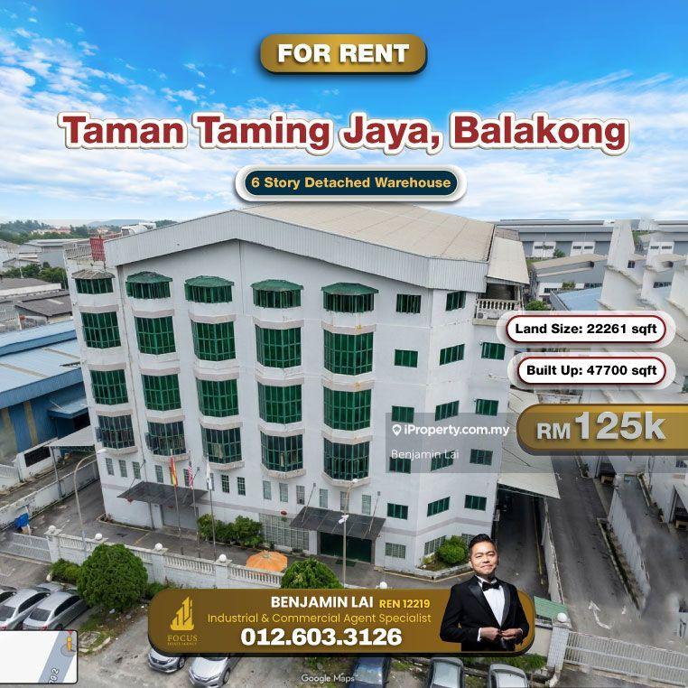 Gudang untuk Disewa di Taman Taming Jaya, Balakong oleh Benjamin Lai - iProperty.com.my
