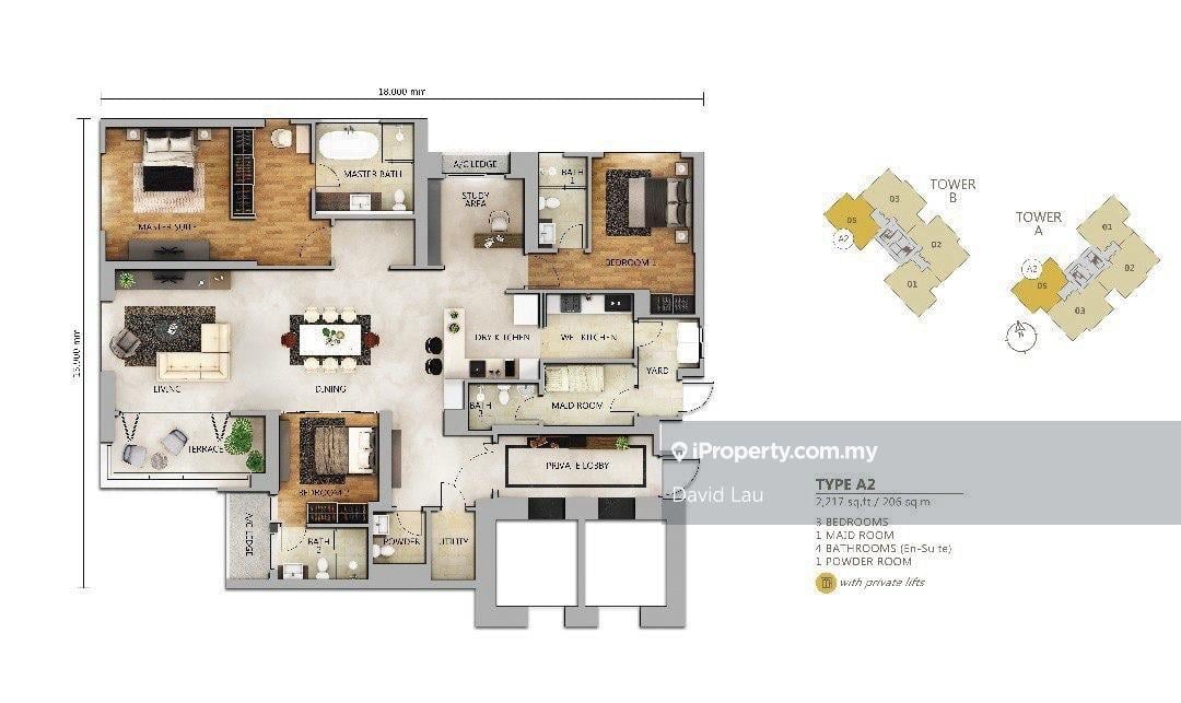 Residensi Servis untuk Dijual di The Astaka @ 1 Bukit Senyum oleh David Lau - iProperty.com.my