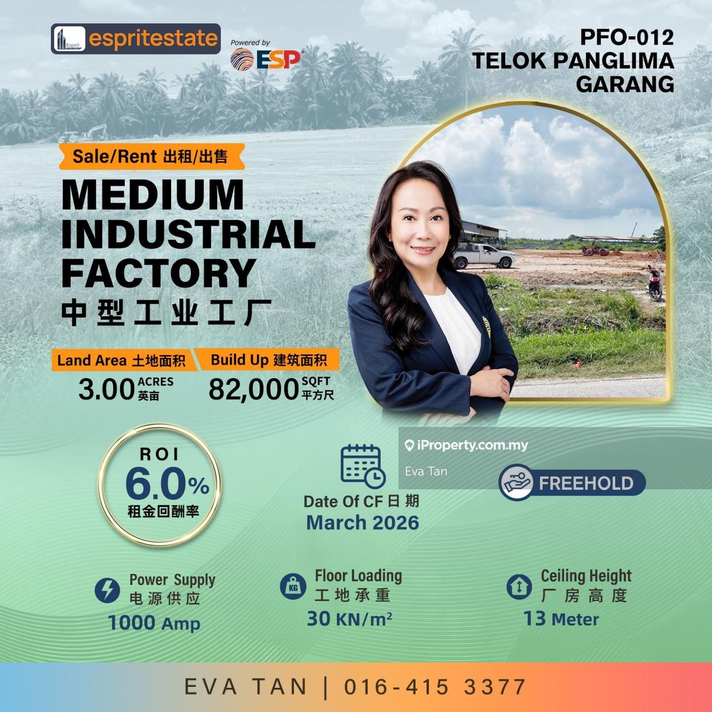 Kilang Terpisah untuk Dijual di Taman Pertiwi, Telok Panglima Garang oleh Eva Tan - iProperty.com.my