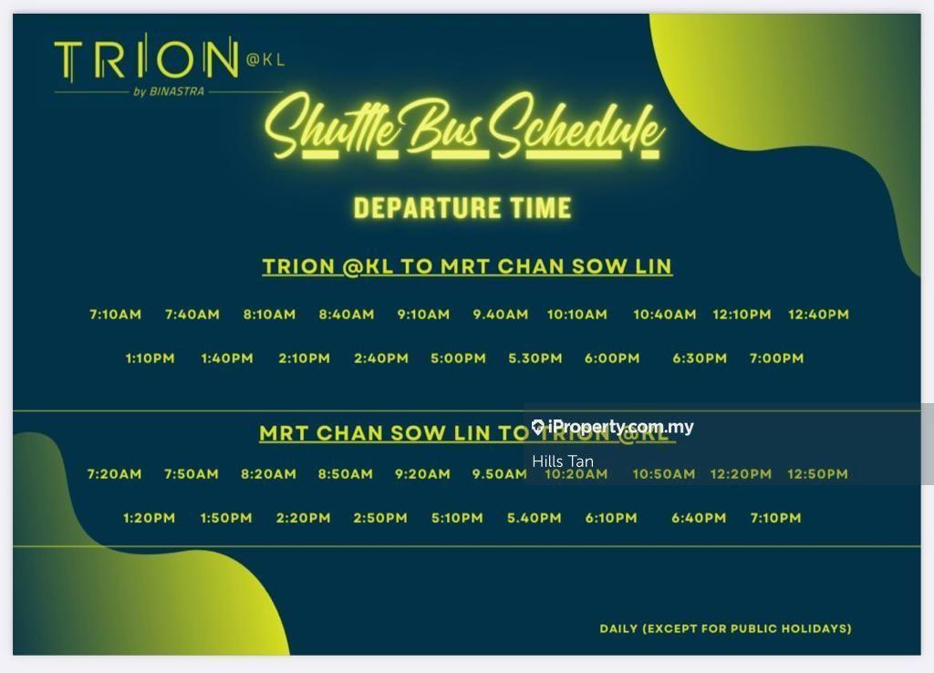 Residensi Servis untuk Disewa di Trion @ KL oleh Hills Tan - iProperty.com.my