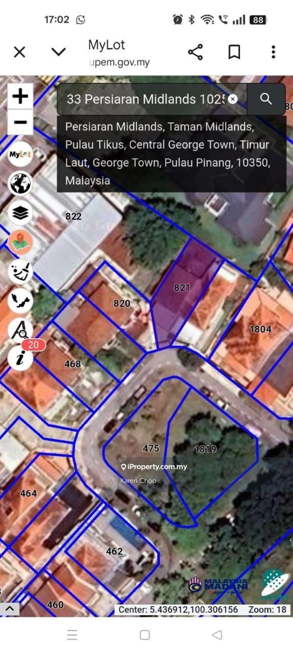 Semi-Detached House for Sale in Pulau Tikus, George Town by Karen Choo - iProperty.com.my