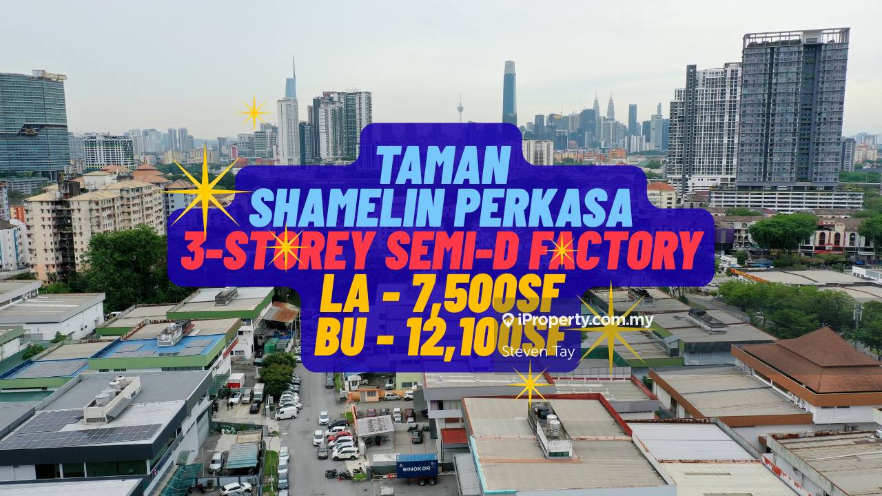 Semi-D Factory for Sale in Taman Shamelin Perkasa, Cheras by Steven Tay - iProperty.com.my