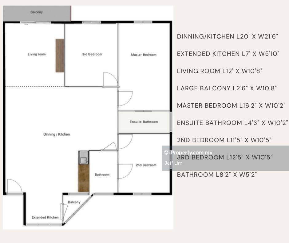 Pangsapuri untuk Dijual di Le Courts Desa Tambun oleh Jeff Lim - iProperty.com.my