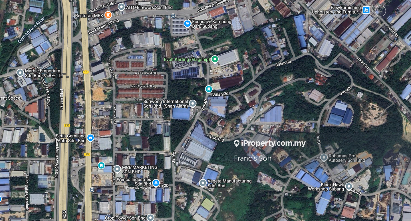 Tanah Perindustrian untuk Dijual di Kampung Baru Subang, Sungai Buloh oleh Francis Soh - iProperty.com.my