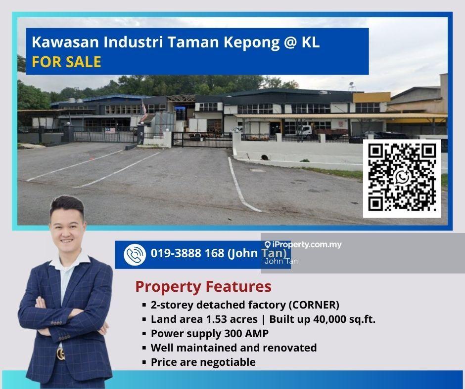 Kilang Terpisah untuk Dijual di Taman Ehsan, Kepong oleh John Tan - iProperty.com.my