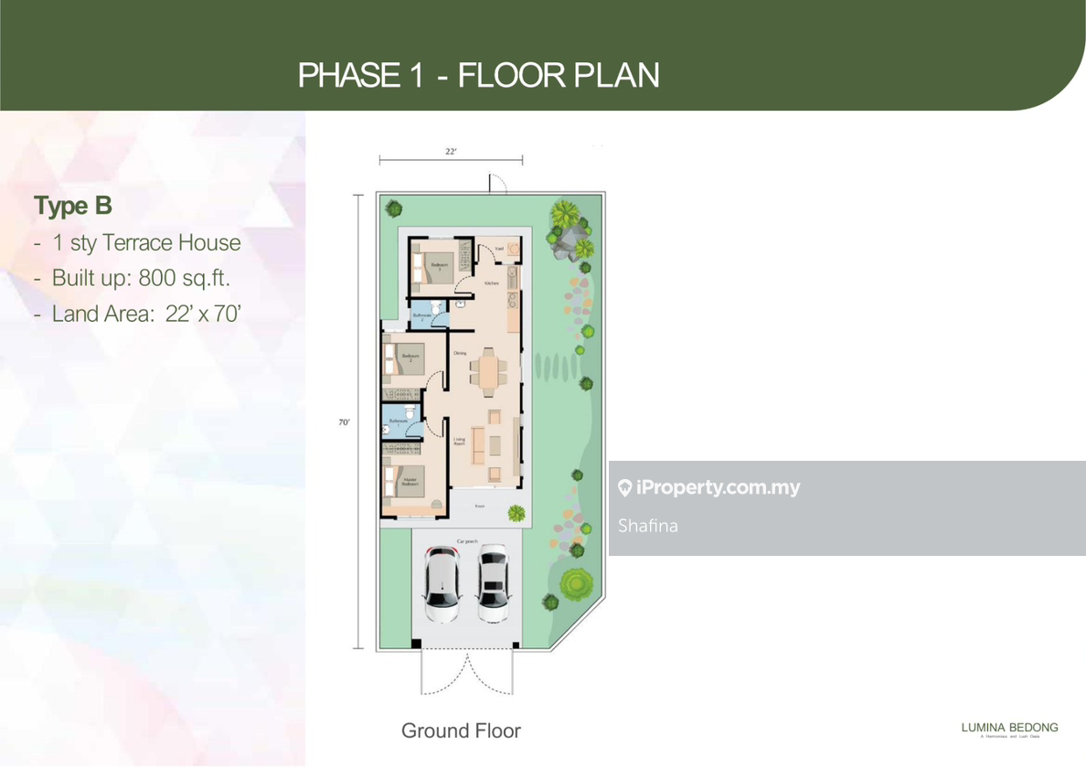 Rumah Berangkai 1 Tingkat untuk Dijual di LUMINA, Bedong oleh Shafina - iProperty.com.my