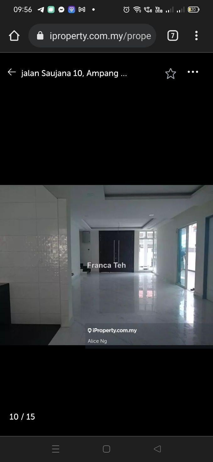 2-storey Terraced House for Sale in Ampang Saujana phase 3 End lot with extra Land, Ampang by Alice Ng - iProperty.com.my
