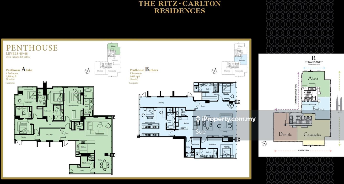 Service Residence for Sale in The Ritz-Carlton Residences by Sue - iProperty.com.my