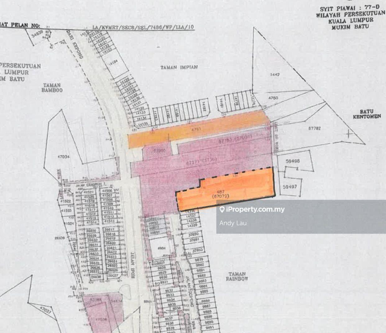Tanah Pertanian untuk Disewa di jalan ipoh kentomen LRT taman rainbow, Jalan Ipoh oleh Andy Lau - iProperty.com.my