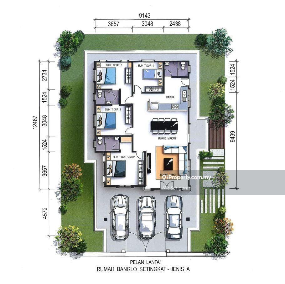 Banglo untuk Dijual di Rumah Banglo Setingkat (Type-A) di Sik, Sik oleh Mk Sangaran - iProperty.com.my