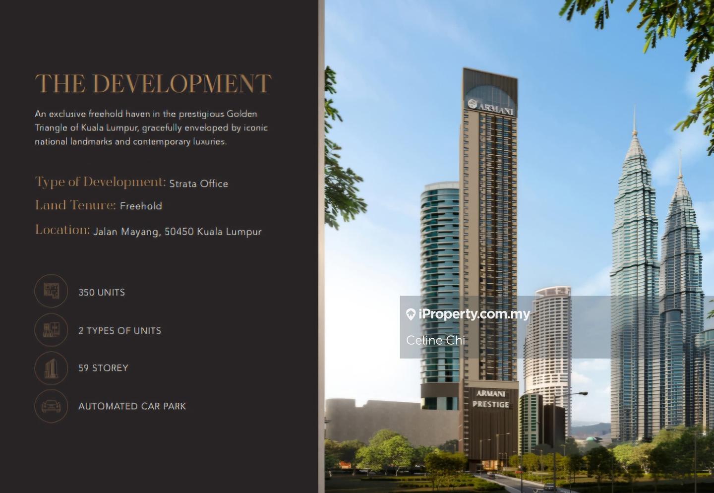 Soho for Sale in KLCC, KL City Centre by Celine Chi - iProperty.com.my