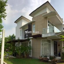 Corner semi-d house with extra land, enjoy privacy. gated guarded