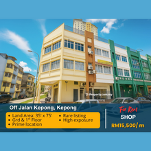 3sty Shop Jalan Kepong Main Road 