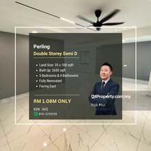 Double Storey Semi D House @ Taman Perling Fully Renovated for Sale!!