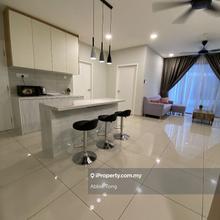 Aratre 2r2b fully furnished walk out balcony near to lrt & mall