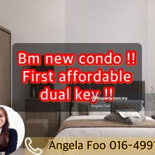 The only Dual-Key Concept Affordable Condo in Bukit Mertajam !!