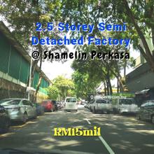 2.5 Storey Semi-Detached Factory, Shamelin Perkasa, Pandan, Cheras