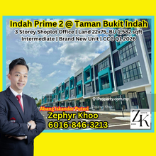 Indah Prime 2 @ Taman Bukit Indah 3 Storey Shoplot Office For Rent