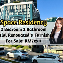 Space Residency, 2 Bedroom 2 Bathroom, Partial Renovated & Furnished