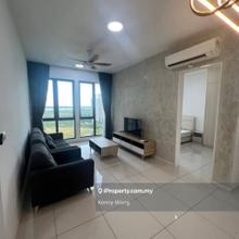 Fully furniture 3 room service apartment elysia park residence medini