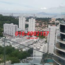 High floor. Distance seaview and Penang Bridge view.
