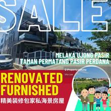 Renovated Furnished Endlot House at Ujong Pasir Permatang Pasir
