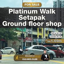 Platinum Walk, Setapak Ground floor shop lot for sell