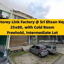 Sri Ehsan Link Factory, 25x80, Intermediate Lot, Freehold