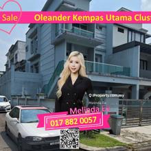 Johor Bahru Oleander Kempas Utama 2.5 Storey Cluster Corner Lot 4bed