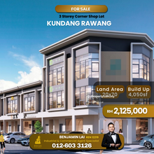 Kundang, Rawang New Commercial 3 Storey Shop Office For Sale