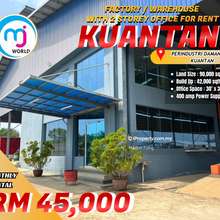 Factory Warehouse with 2 Storey Office For Rent 