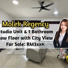 Molek Regency, Studio Unit, Low Floor with City View, 1 Car Park