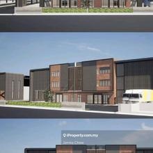 Pandamaran Klang brand new semi d warehouse with office high ceiling 