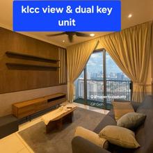 Kenwingston platz 3r2b 2carpark 1080sf facing klcc dual keys