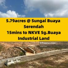 15mins to NKVE Sungai Buaya, 5.79acres, Industrial Land, Converted