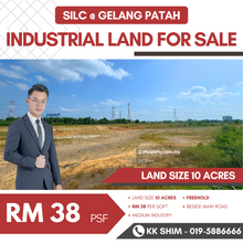 Ulu Choh Gelang Patah 10 Acres (Main Road) Industrial Land for Sale