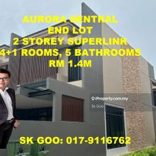 End lot 2 storey superlink house