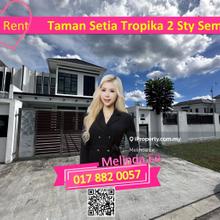 Johor Bahru Taman Setia Tropika Partially Furnished 2 Storey Semi D