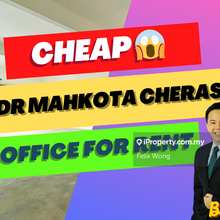 Very Cheap - First Floor Office for Rent, Bandar Mahkota Cheras
