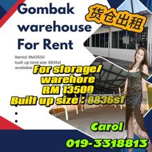 Setapak Dolomite 2 stprey Factory ,Gombak,Batu caves for rent