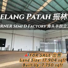 Gelang Patah Corner Semi Detached Factory For Sale 