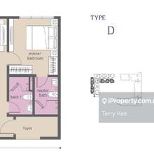 Developer unit for Sale ( Price can Nego) Type D 757sf