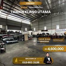 Taman Klang Utama Freehold 2 Storey Detached Factory For Sale