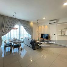 Fully ID furnished unit with 2 plus 1 bedrooms for rent 