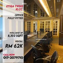 Etiqa Twins Tower KLCC, Fully Fitted 8302 sqft Move in Condition