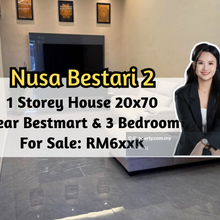 Nusa Bestari 2, 1 Storey House 20x70, Renovated, Near Bestmart, 3 Bed