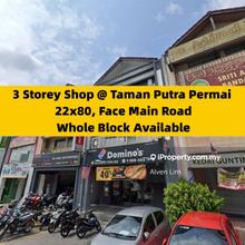 Taman Putra Permai, 3 Storey Shop, Facing Main Raod